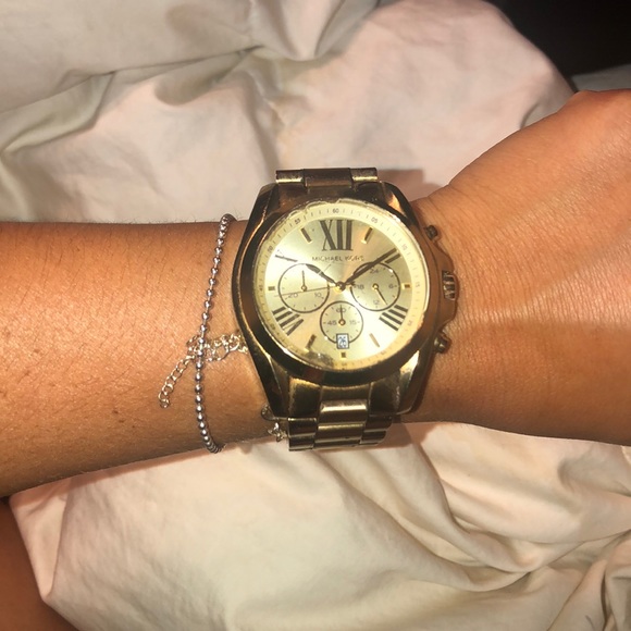 Michael Kors Accessories - Michale Kors large gold watch